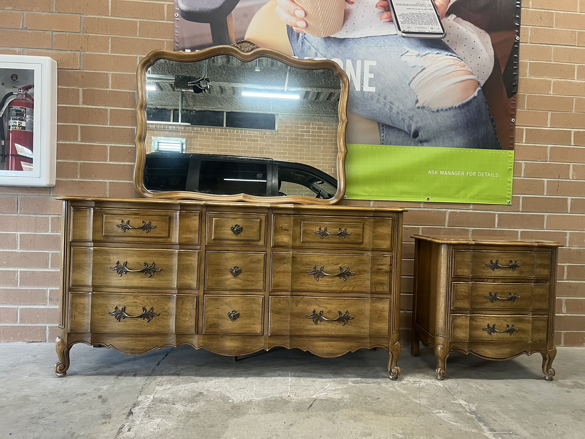 French Provincial Dresser and nightstand