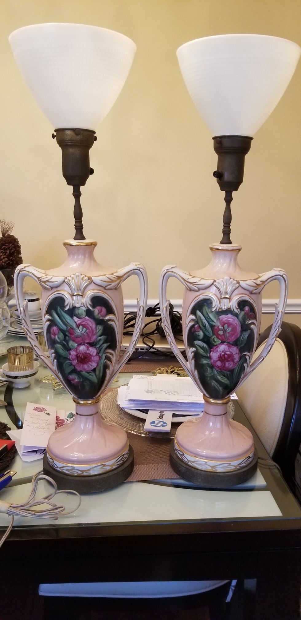 Antique Trophy Lamps