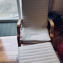 IKEA Arm Chair And Foot Rest
