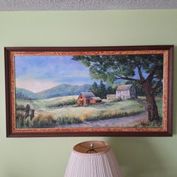 Beatifully Framed Oil by E. Girouard