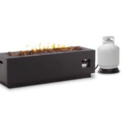 New In Box Black 48” Fire Pit 