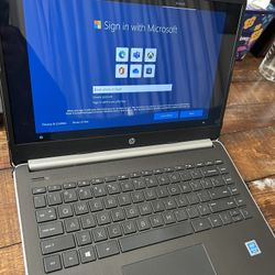 14 in. HP laptop Windows 10 2019 
