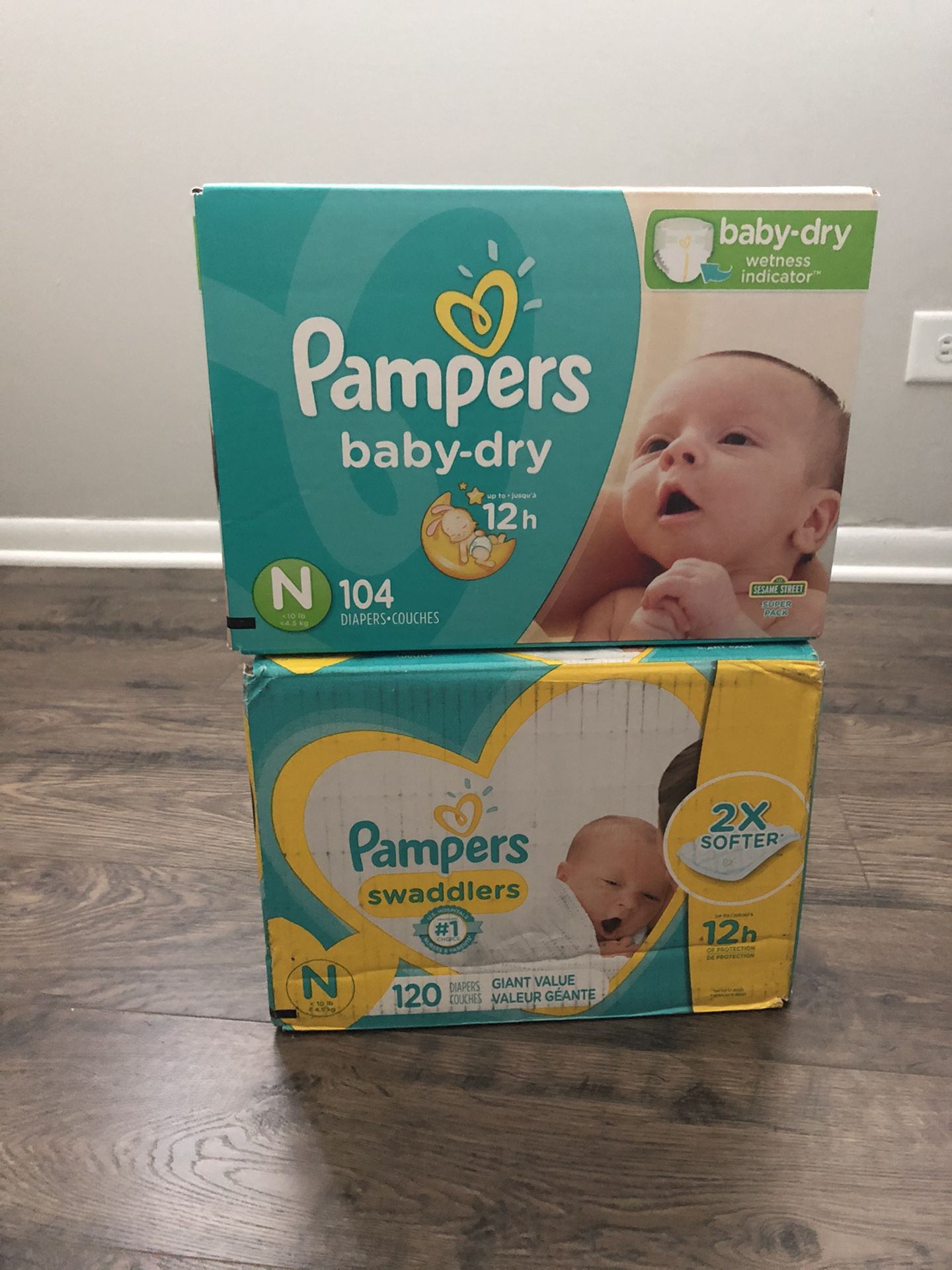 Pampers Size N (Unopened)