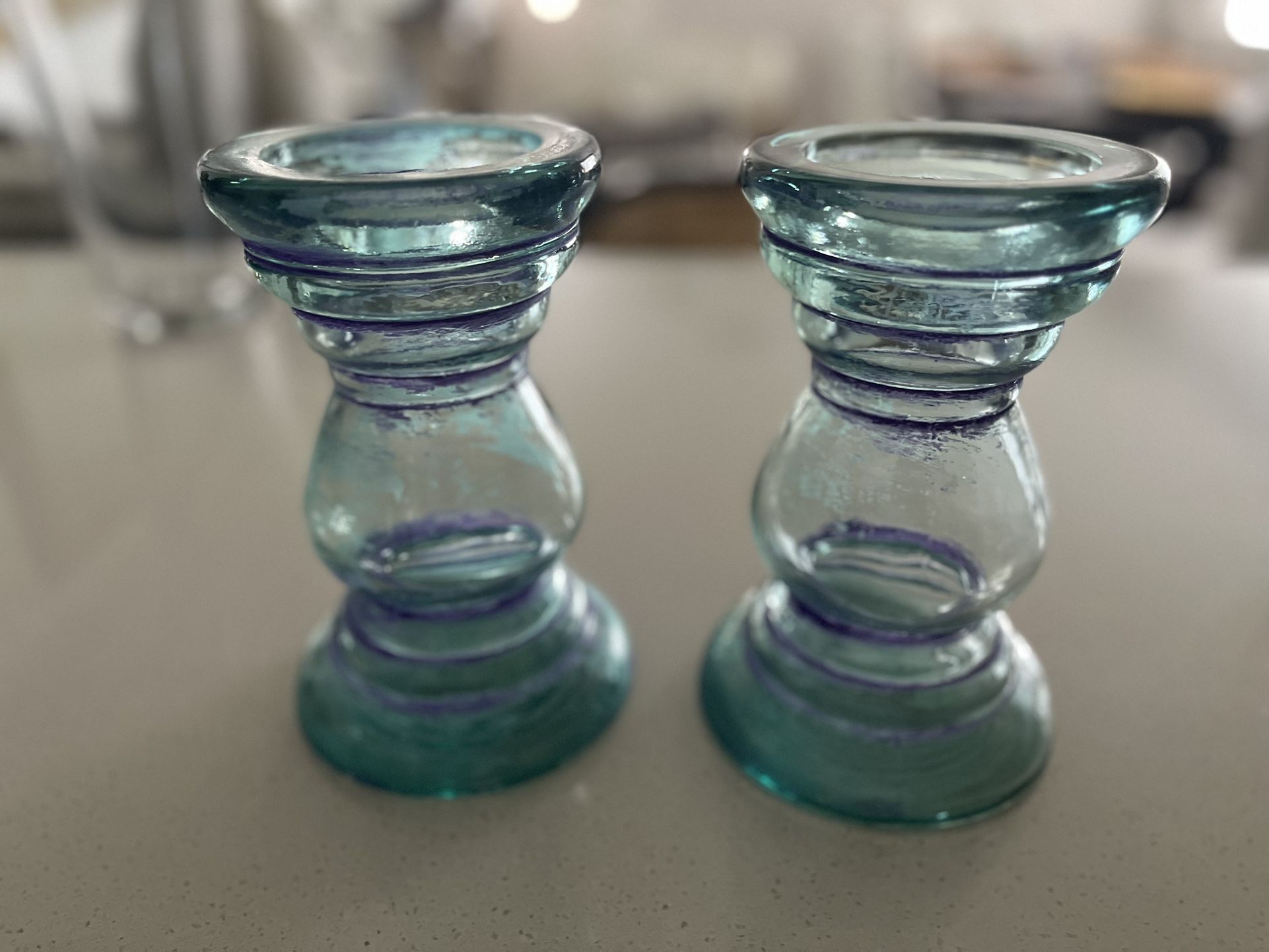 Glass Candle Holder