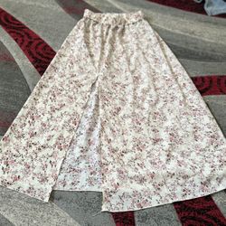 Women  Split Printed Floral Skirt Size Small 