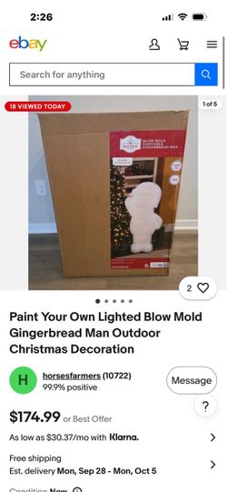 Blow Mold Gingerbread Man