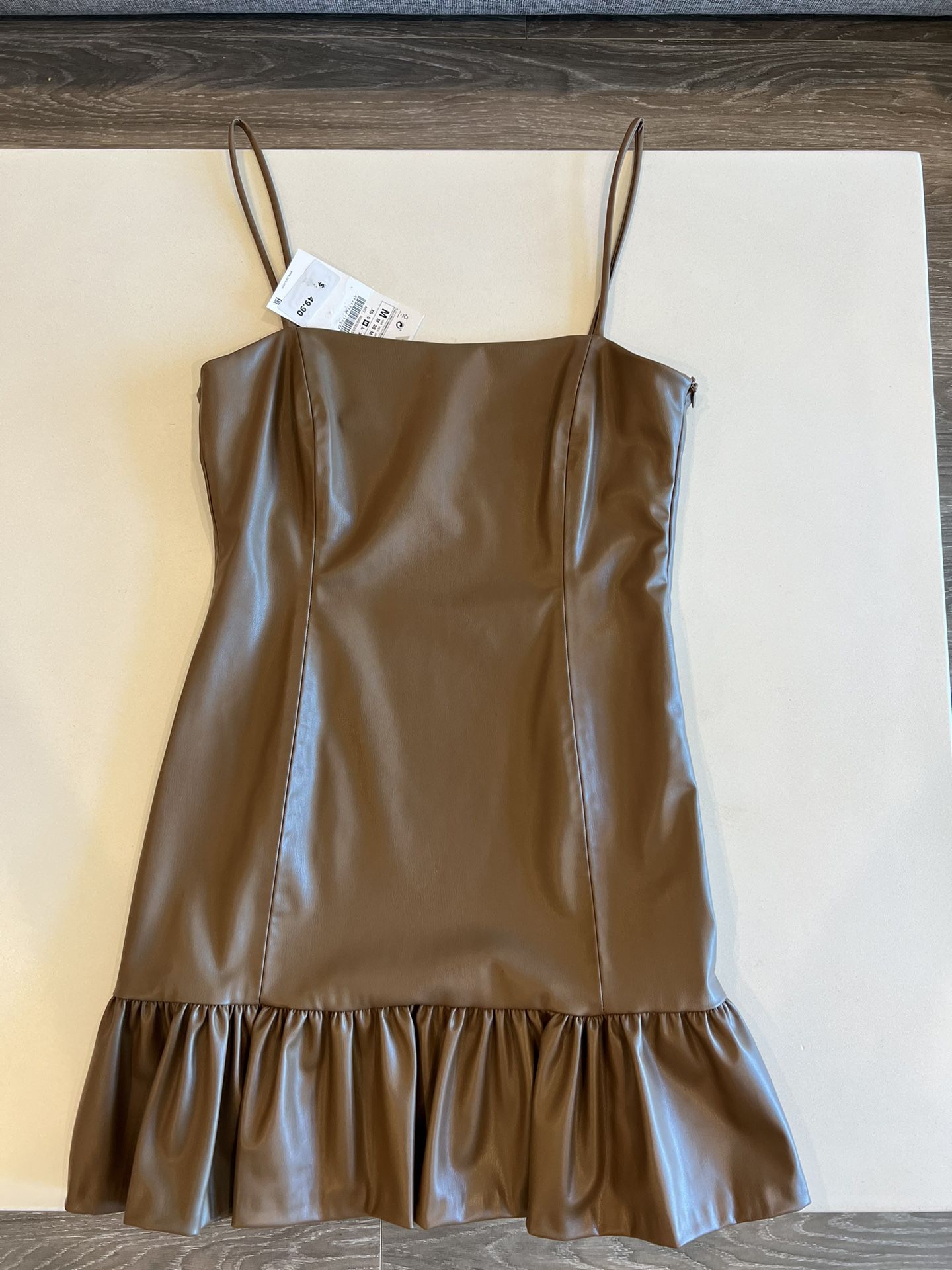 NEW Zara faux leather dress