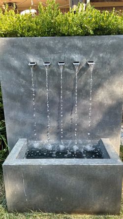Large 5-Spout Outdoor Water Fountain