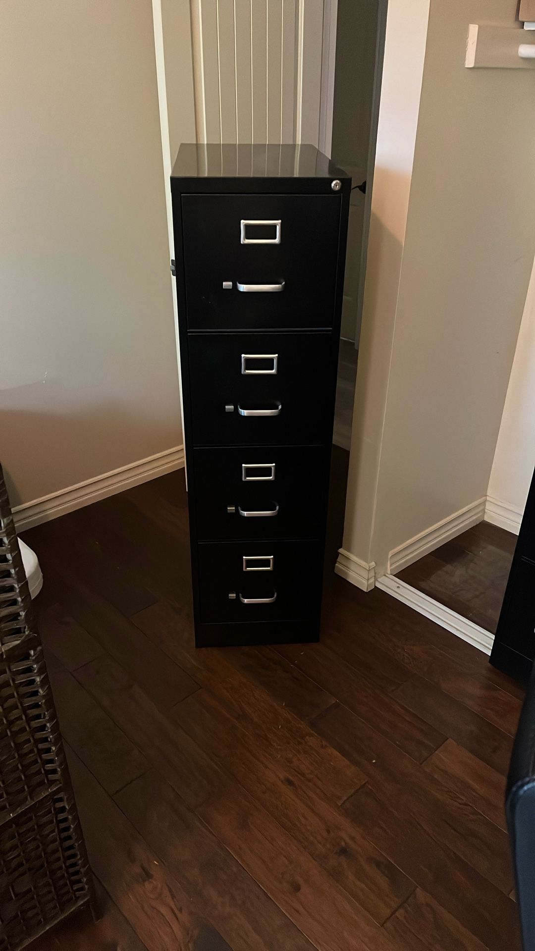 Black Metal File cabinet