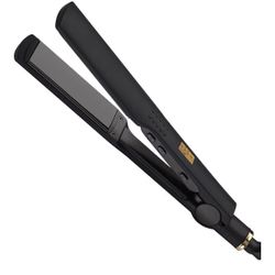 Hot Tools Pro Artist Black Gold Flat Iron | Long Lasting, Extra Smooth Styles (1-1/4 in)