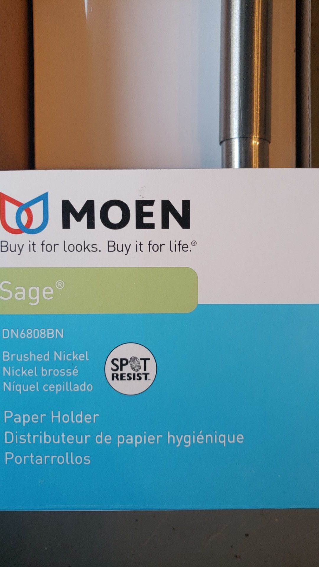 Paper holders - 3 brand new paper holders - Moen Sage spot resistant (brushed nickel)