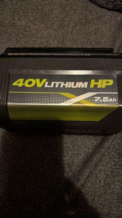 RYOBI 40 Volt Lithium HP 7.5AH Battery
