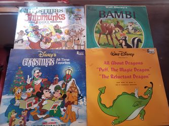 Vintage Disney Vinyls And Chipmunks
