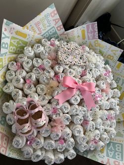 Babyshower diaper bouquet