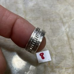 925 Sterling Silver Wedding Ring Size 8