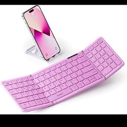 Foldable Bluetooth Keyboard Full Size Wireless 