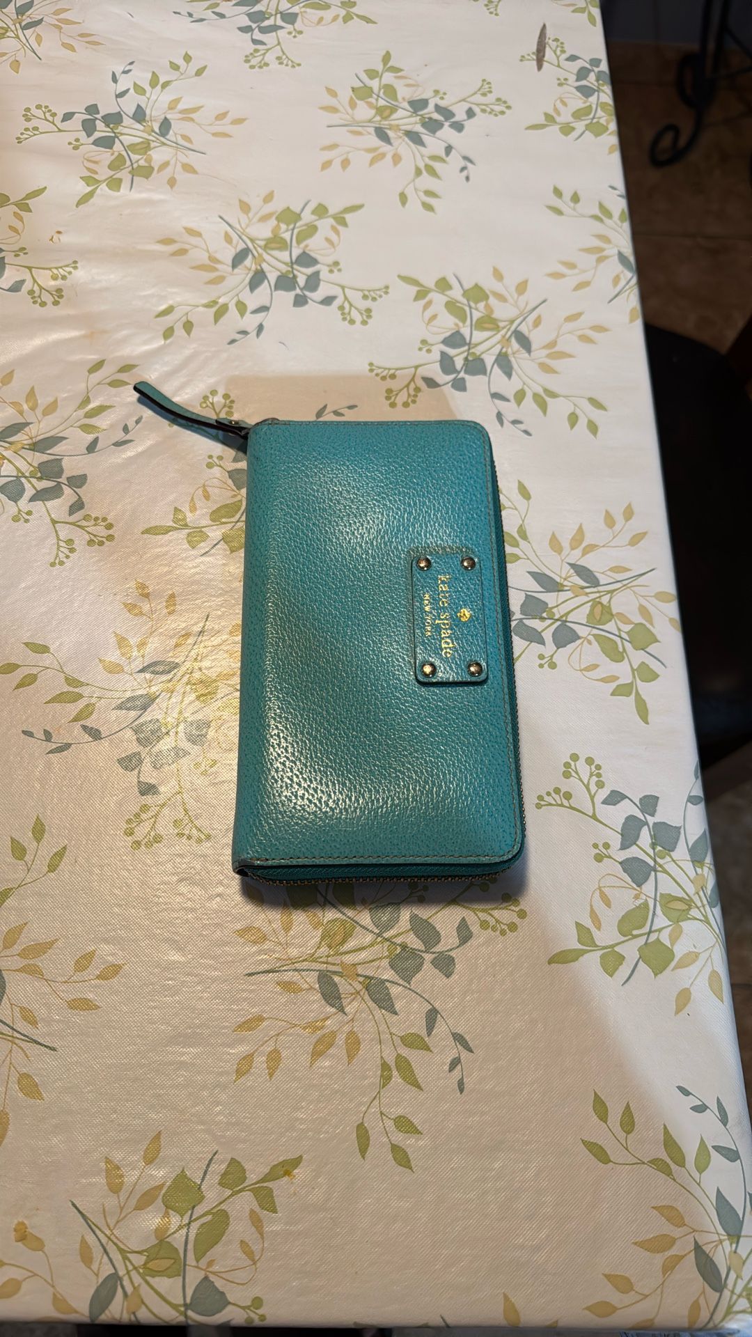 Kate Spade large wallet with gold detailing Color Blue Good ππ»