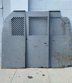 Security panels for a van.