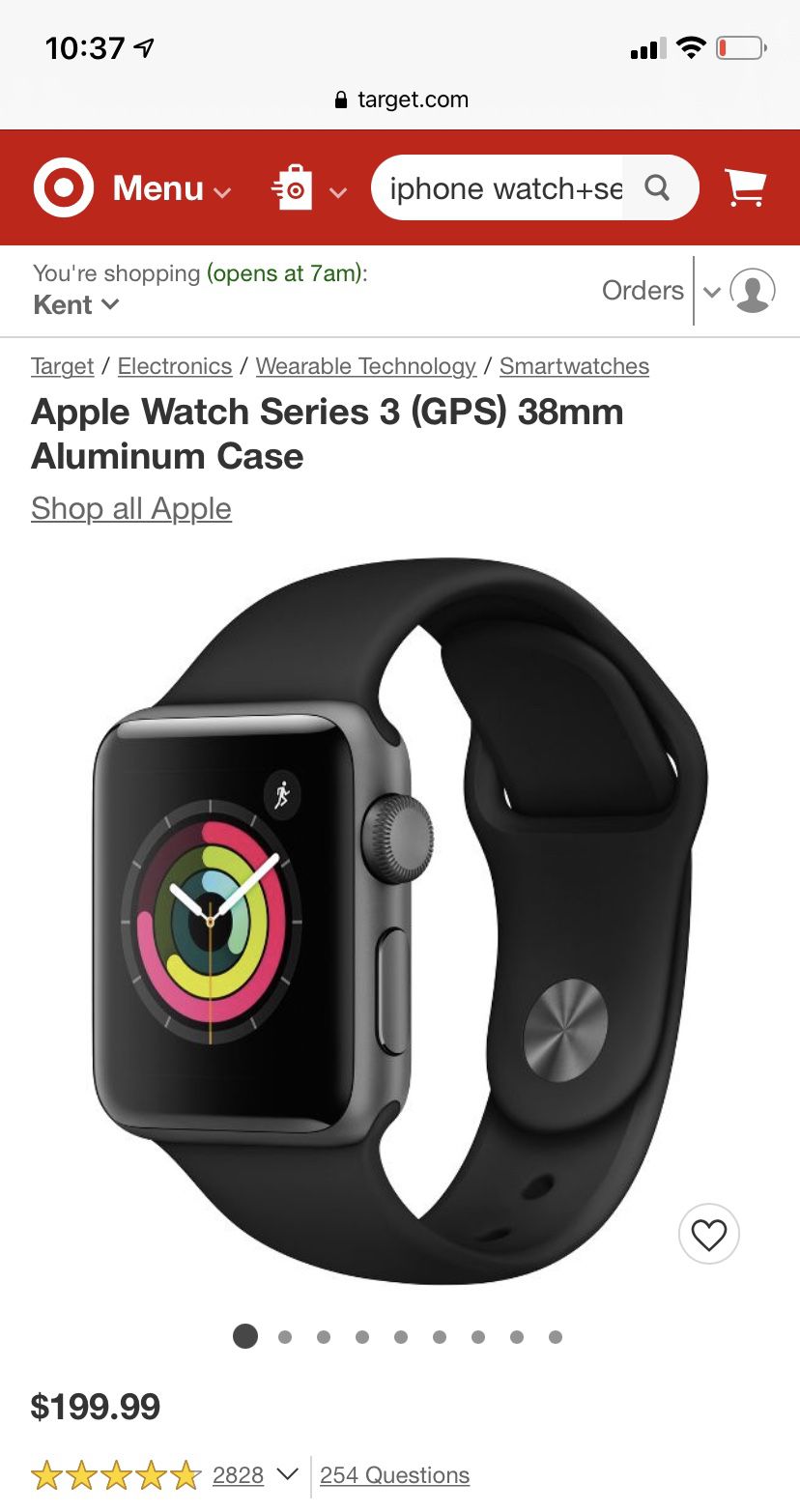 Apple Watch Series 3 Space gray 38mm New In Box 