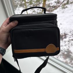 Vintage Mohawk Black Camera Bag With Strap