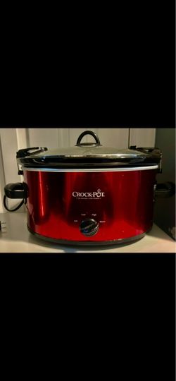 Metallic Red Crock-Pot Slow Cooker with Locking Lid - Like New!