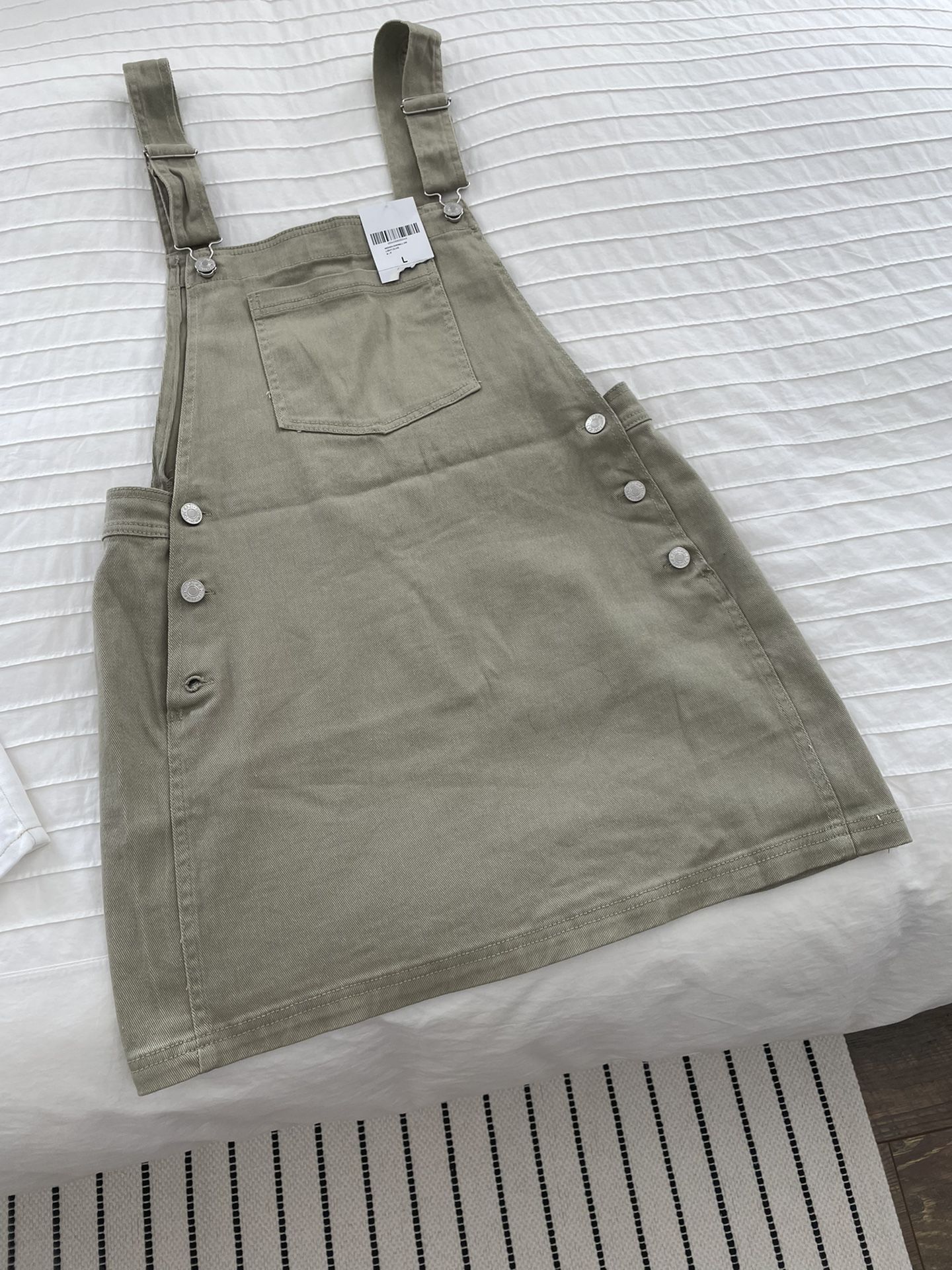 Overall Dress  size Large Light Olive 
