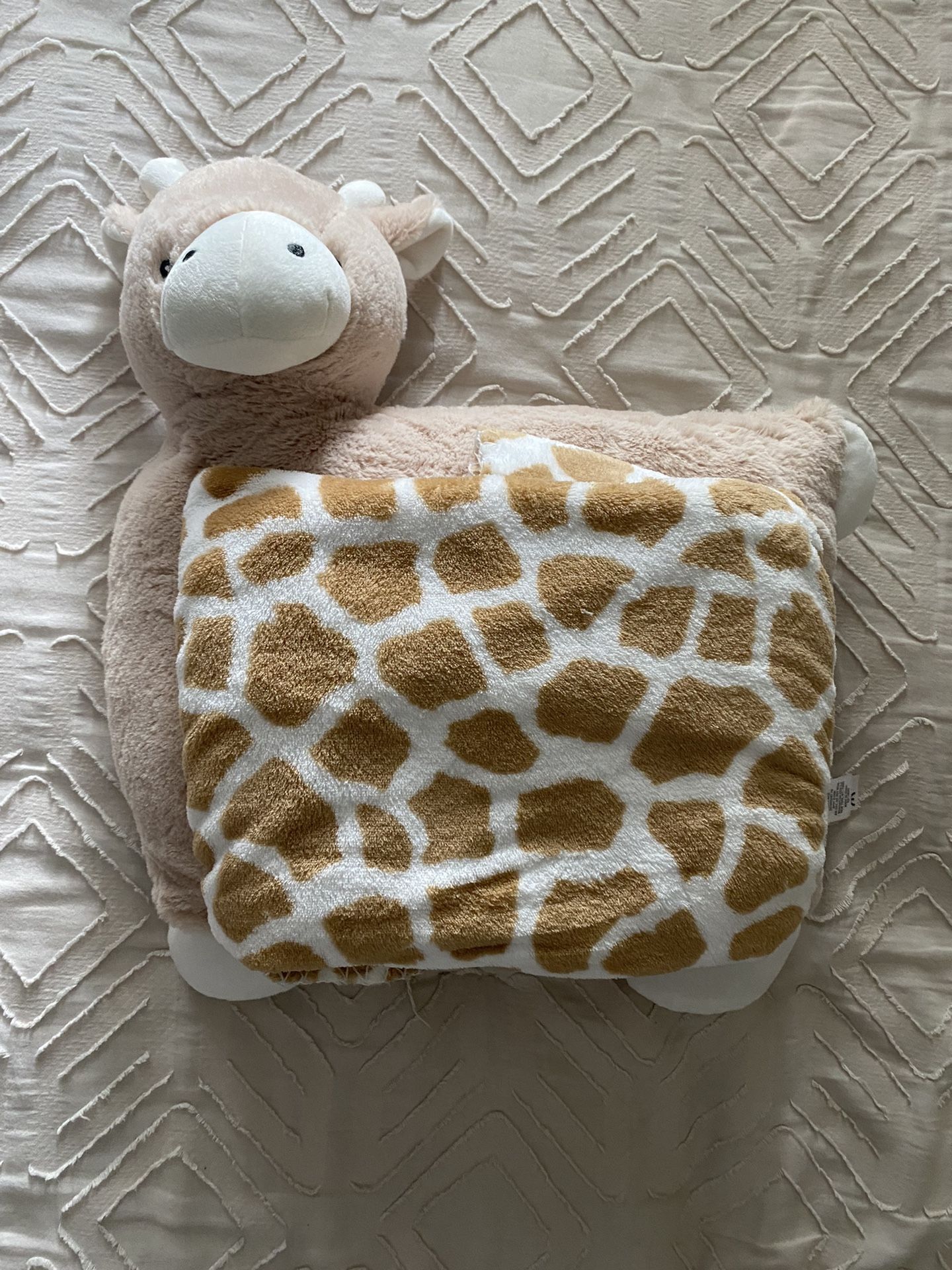 Animal Pillow With Blanket 