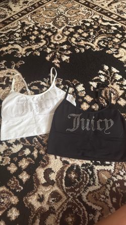 Juicy couture black and white sports bras