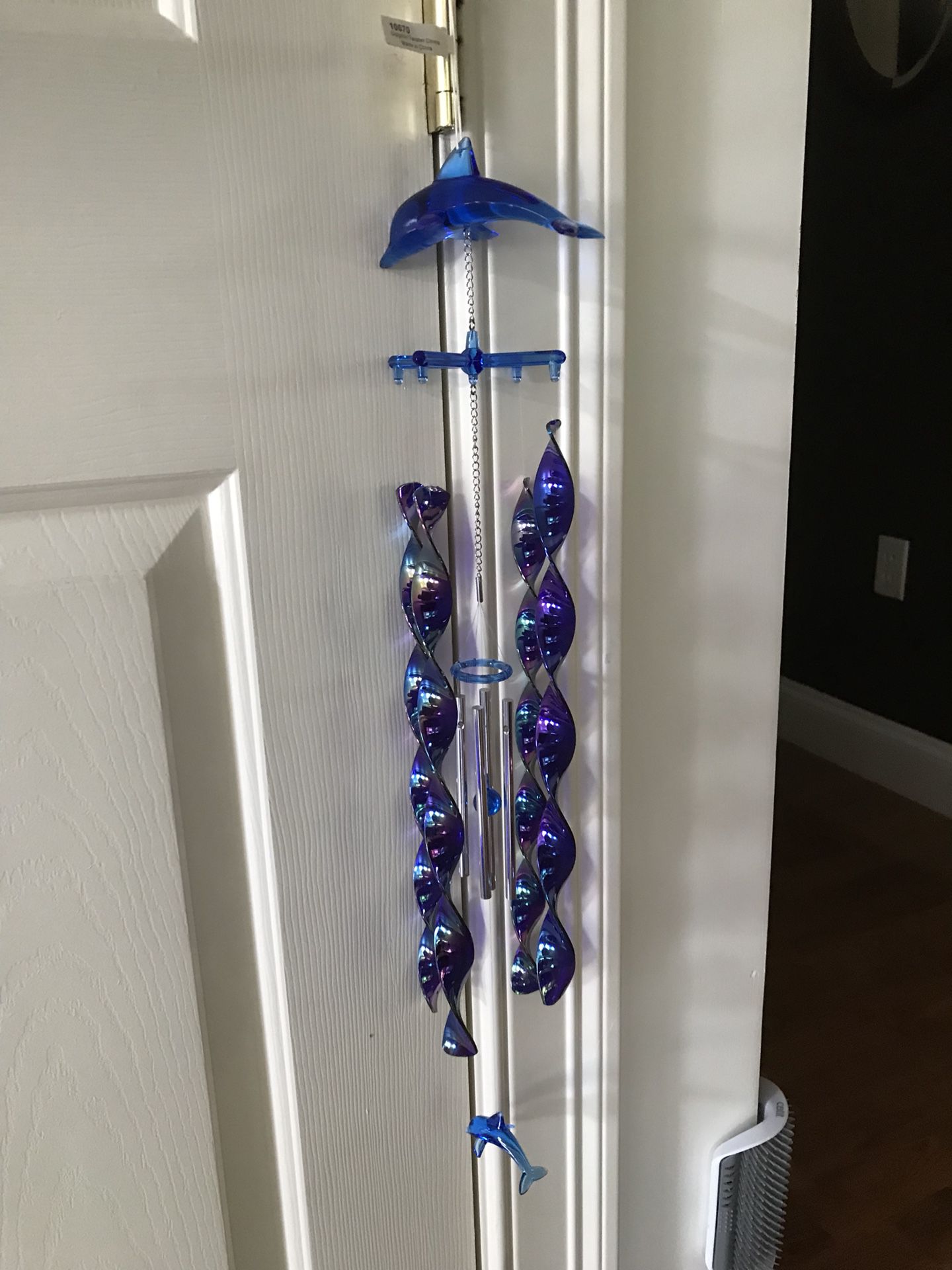 Blue dolphin wind chimes