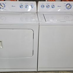 FREE DELIVERY HEAVY-DUTY SUPER CAPACITY AMANA WASHER AND DRYER WORKS GREAT 
