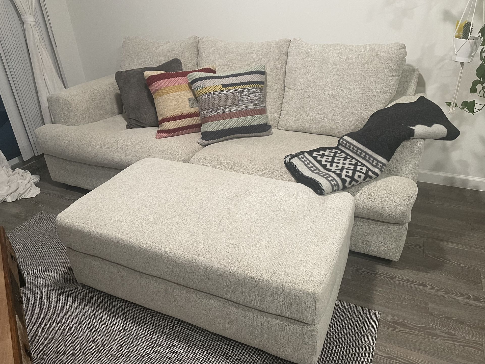 Ashley Furniture Soletren Sofa + Ottoman