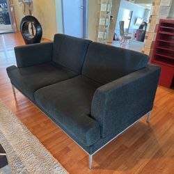 MOVING SALE - Black Loveseat Couch