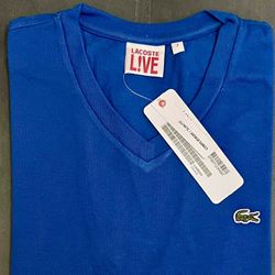 Lacoste Live Classic V-Neck Shirt For Sale