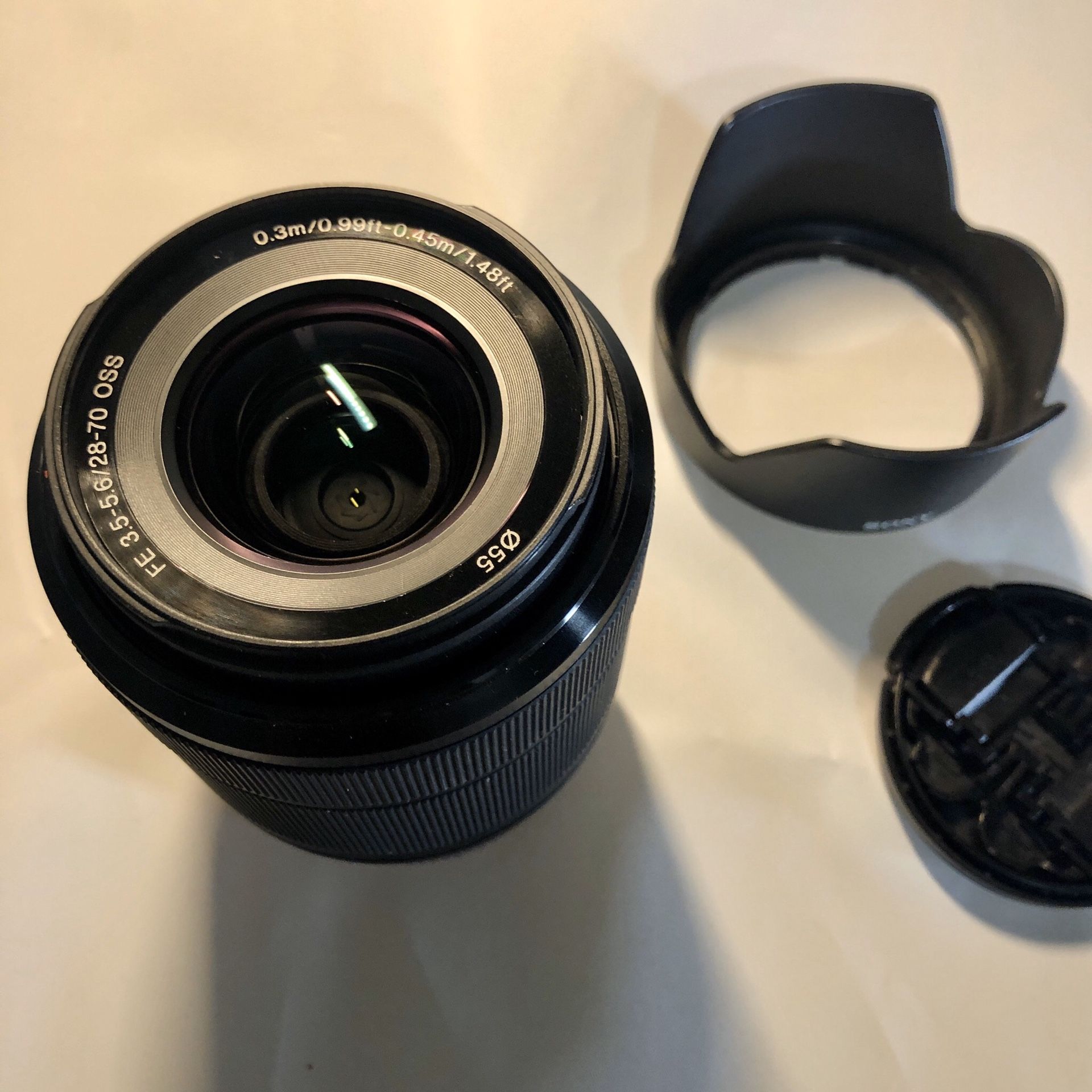 Sony FE 28-70mm f3.5-5.6 OSS e-mount lens