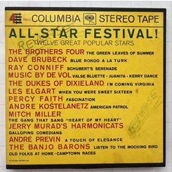 ALL-STAR FESTIVAL 12 GREAT POPULAR STARS 1962 COLUMBIA SQ2 STEREO TAPE 4 TRACK