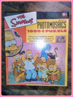 The Simpsons Photomosaics 1000 Piece Puzzle