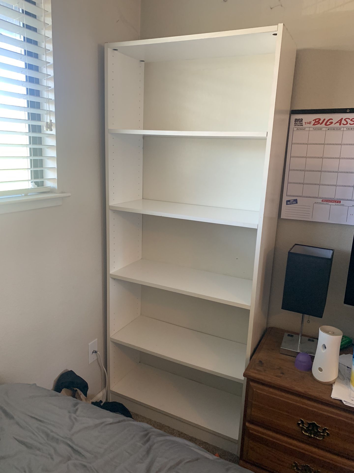 Book Shelf 6ft Tall 5 Levels Plus Top