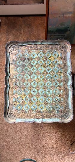 Ornate Blue Gold Tray