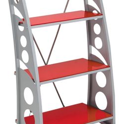 Pitstop Furniture WS5000R Red Chicane Bookshelf