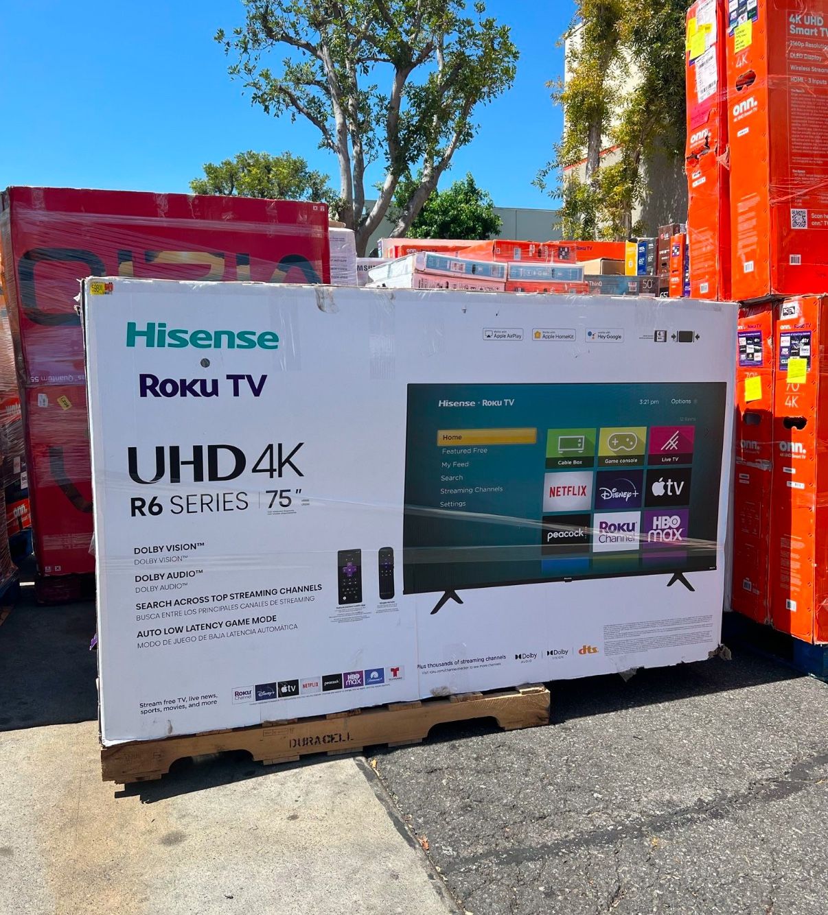 75 “ Hisense Smart 4K LED HDR TV