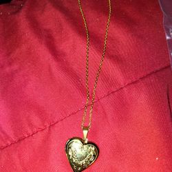 New Fashion Heart Locket Gold Tone 