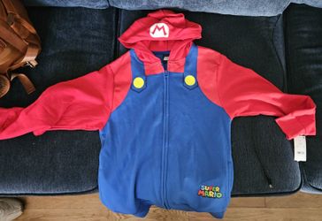Mario Zip Up Hoodie - Kids Medium