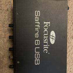 - Focusrite Saffire 6 USB Audio Interface 