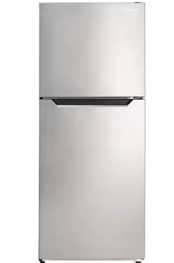 10.1 cu. ft. Top Freezer Refrigerator in Stainless Steel, Counter Depth