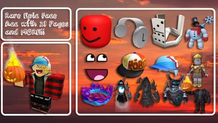 Rare Epic Face Roblox Account