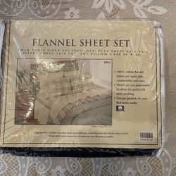Natural Nights - Flannel Sheet Set Twin 3 Piece Set