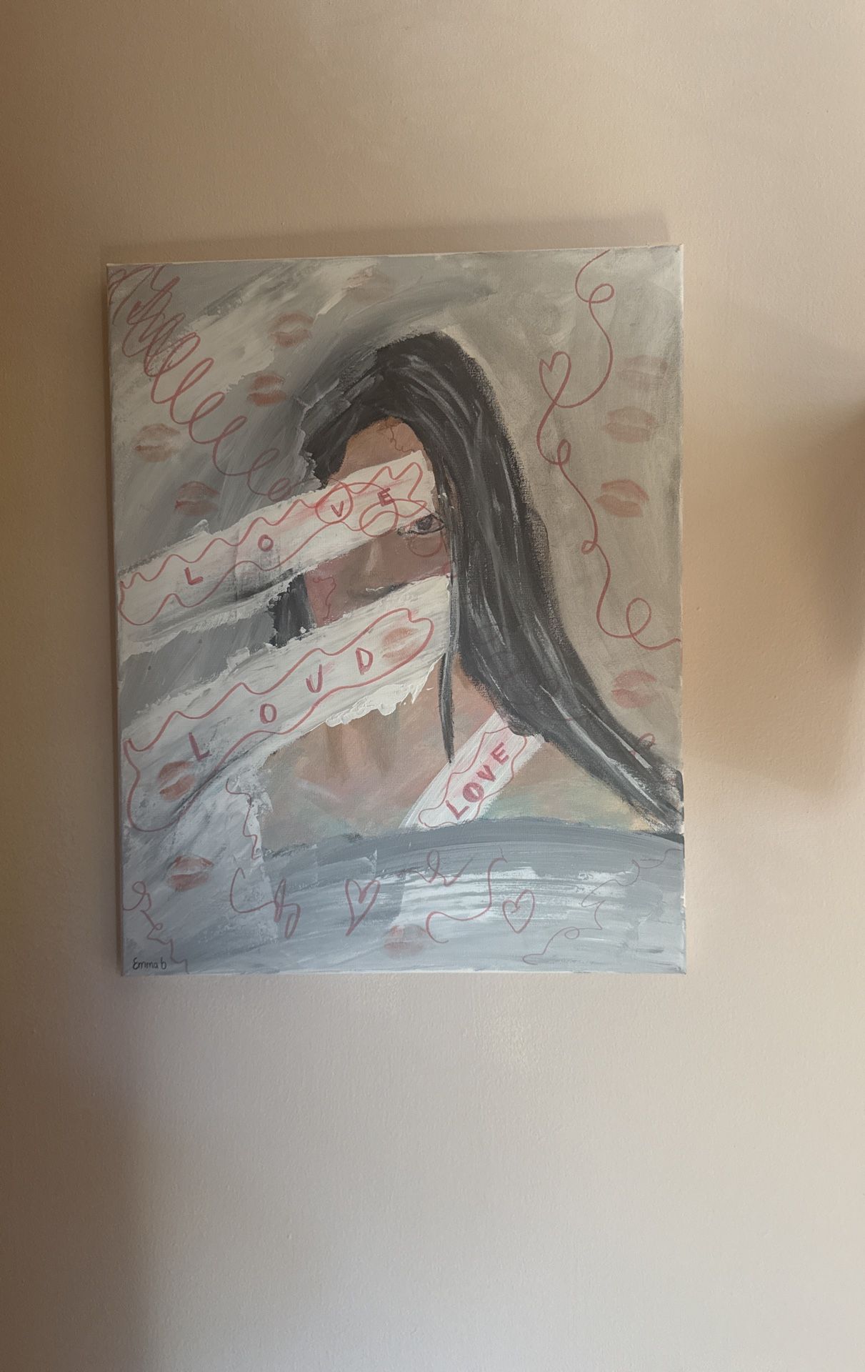 Painting, Live Loud Love