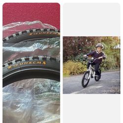 PAIR OF BLACK BICYCLE YunScm BMX TIRES IN 16 X 1.75 CITY CAVALIER TREAD