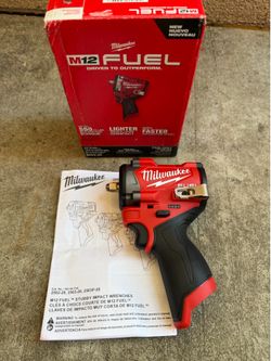 Milwaukee M12 FUEL Brushless Stubby 3/8 in. Impact Wrench (Tool-Only)
