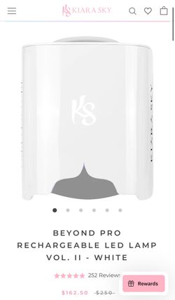 New White Kiara Sky Nail Lamp